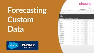Setting Up Forecasting Custom Data