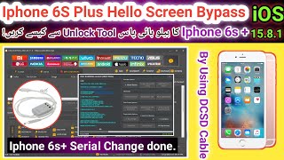 Iphone 6s plus Hello Screen bypass done by unlock tool after Serial change | Iphone 6s + SN change