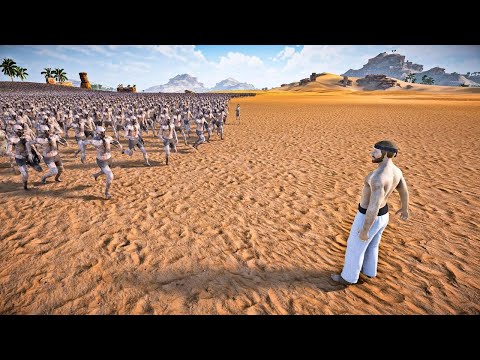 1 CHUCK NORRIS VS 200,000 ZOMBIES - Ultimate Epic Battle Simulator 2 | UEBS 2