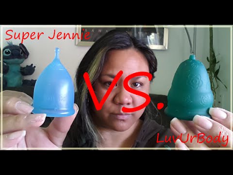 LuvUrBody VS. Super Jennie Comparison - Menstrual Cups