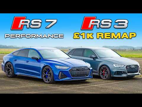 Audi RS7 Performance v Tuned RS3: DRAG RACE
