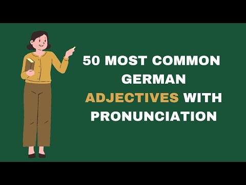 50 Most Common Adjectives in German with Pronunciation| German Made Easy #german #learngerman