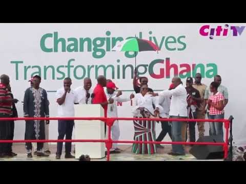 Mahama shows off dance moves at NDC manifesto launch