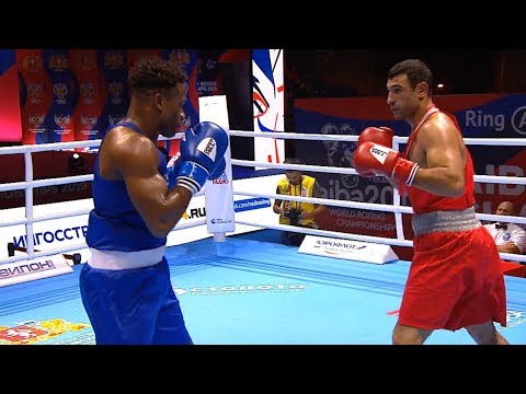 Round of 16 (91kg)  SARGSYAN Henrik (ARM) vs CLARKE CHEAVON (ENG) /AIBA World 2019