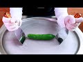 Cucumber Ice Cream Rolls Street Food ايس كريم رول خيار