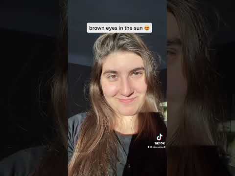 brown eyes in the sun 😍☀️ (tiktok nessa.may.8) #shorts