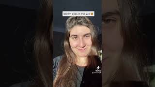brown eyes in the sun 😍☀️ (tiktok nessa.may.8) #shorts