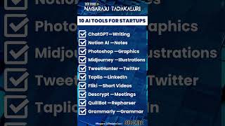 10 AI Tools for Startups #aitools #startup