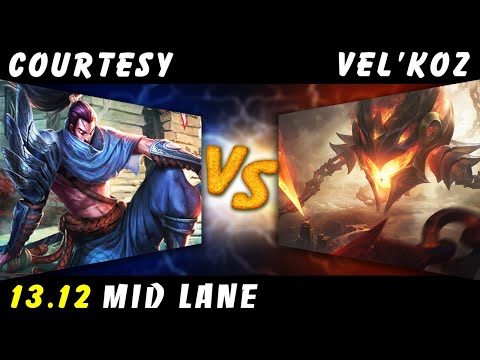 Courtesy - Yasuo vs Vel'Koz MID Patch 13.12 - Yasuo Gameplay