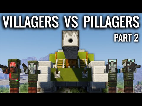 VILLAGERS VS PILLAGERS - Modern Warfare in Minecraft | Part 2