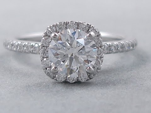 1.22 ctw Round Cut Lab Grown Diamond Engagement Ring - BigDiamondsUSA