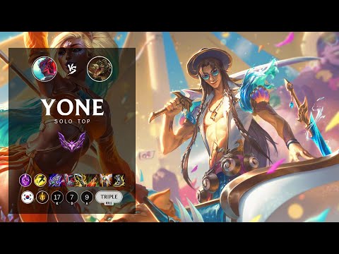 Yone Top vs Renekton - KR Master Patch 12.12