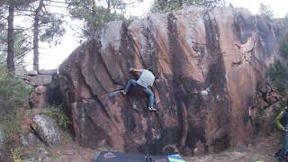 Video thumbnail de Colorado springs, 6b. Albarracín