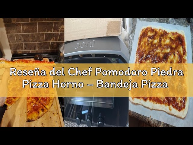 Vídeo relacionado con Chef Pomodoro Piedra Pizza Horno 35,6 x 30,5 cm (6,35 mm), Placa Acero Horno Pizza, Placa Acero Pizza, Plancha, Pedra Para pan y pizza, Tabla de Piedra en acero con orificios para levantar