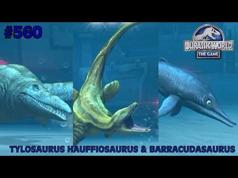 Tylosaurus, Hauffiosaurus, & Barracudasaurus - Jurassic World: The Game - EP 560