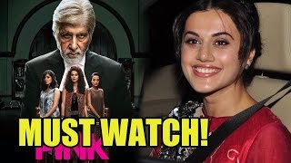 Here's How Taapsee Pannu Reacted After Receiving Reviews On Her film Pink!