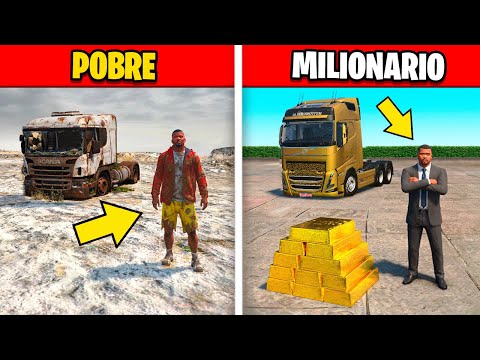 Go from poor truck driver to millionaire in GTA 5!