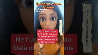epiderm creme est elle bonne pour la peau? #reels #skincare