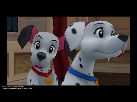KINGDOM HEARTS - 101 Dalmatians Scene