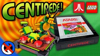 LEGO Atari 2600 VCS - Centipede Construction, Review, & Comparison to Genuine Cartridge