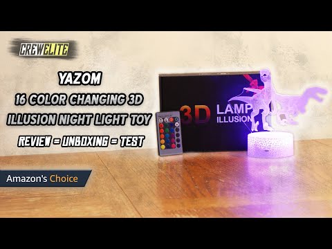 Yazom - 16 Color Changing 3D Illusion Night Light Lamp Toy | Perfect Gift For Children [REVIEW]