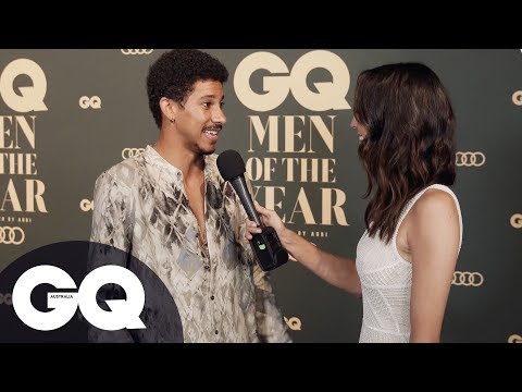 Keiynan Lonsdale Wears Flowing Giorgio Armani PJs On The GQ Red Carpet