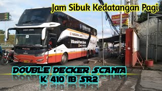 Download lagu Harapan Jaya | Detik Detik Bus SR2 Double Decker SCANIA K410iB Paling Akhir Di Jam Sibuk Kedatangan. mp3