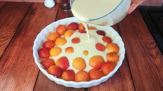 Clafoutis aux abricots facile#délicieux dessert#prêt en quelque minutes#très bon marché#28