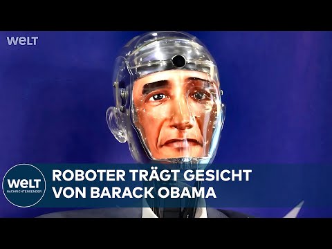 Video Thumbnail: KI-GIPFEL GENF: Roboter Robert trägt plötzlich das Gesicht von Barack Obama