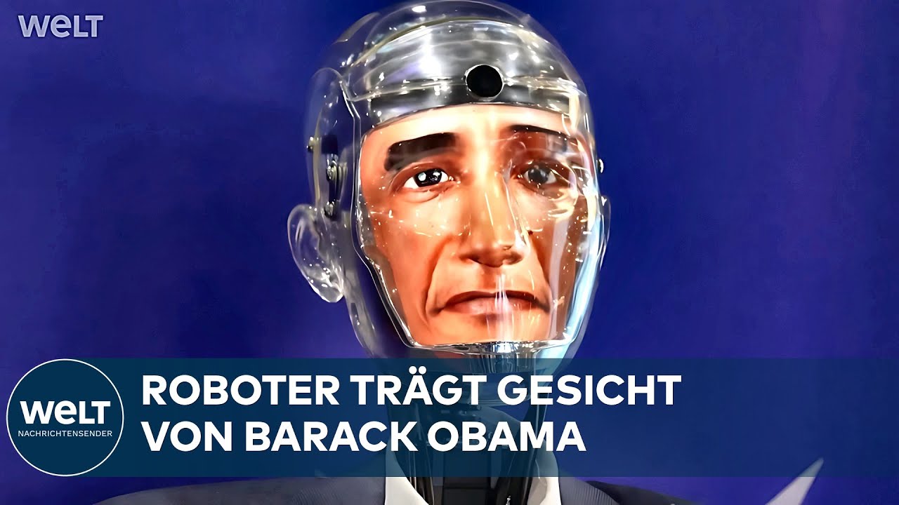 KI-GIPFEL GENF: Roboter Robert trägt plötzlich das Gesicht von Barack Obama