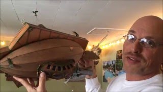 Stephan J Smith, Dr. Steampunk with his Steampunk Aircraft Carrier