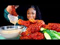 SPICY KOREAN FRIED CHICKEN MUKBANG MUKBANG FRIED CHICKEN MUKBANG CRISPY FRIED CHICKEN