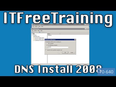DNS install on Windows Server 2008 R2