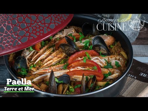 Seafood and Chicken Paella