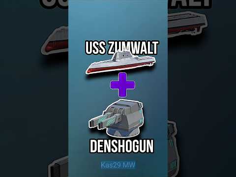 USS Zumwalt use Den Sho Gun Cannon is good #modernwarship #shorts