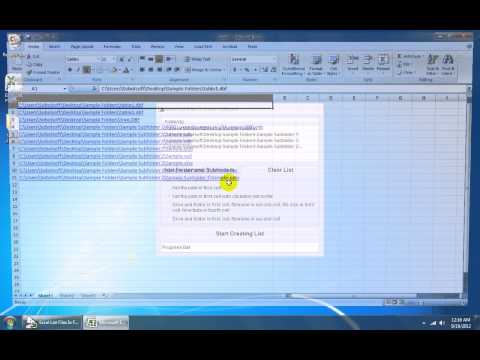 Excel List Files In Folder Software