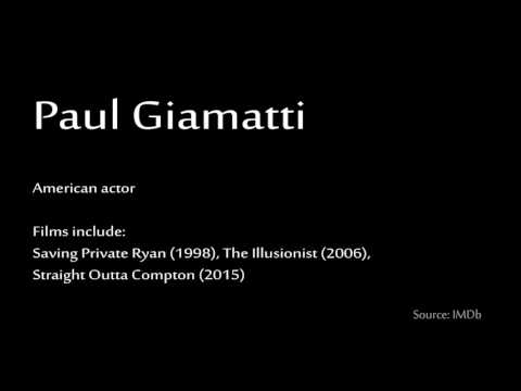 How to pronounce - Paul Giamatti