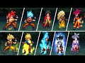 Goku JUS All Transformations Base KK FSS SSJ1 SSJ2 SSJ3 SSJ4 SSJG SSB SSBKK UI MUI MUGEN JUS CHAR