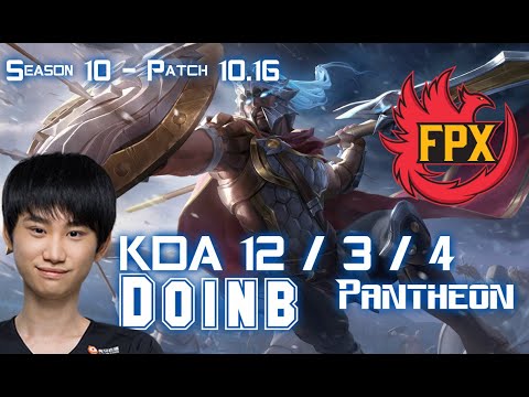 FPX Doinb PANTHEON vs T1 Faker SYLAS Mid - Patch 10.16 KR Ranked