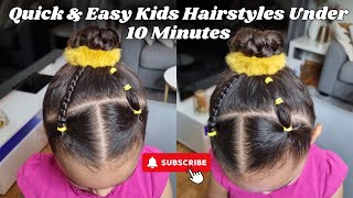 Quick & Easy Kids Hairstyles Under 10 Minutes | Cute & Fast Hairdos for School 👧✨