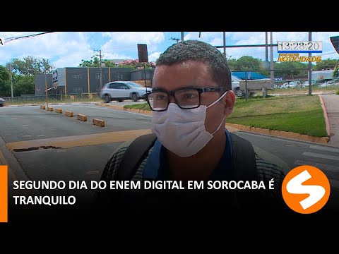 Segundo dia do Enem digital em Sorocaba é tranquilo | TV Sorocaba SBT