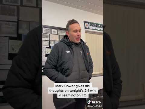Mark Bower reacts after Leamington FC (H)