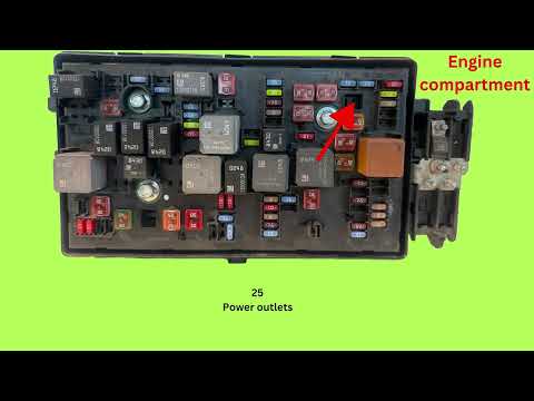 Opel/Vauxhall Insignia A 2009-2017 Engine Compartment Fuse Box Diagram