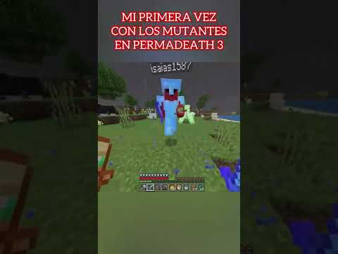 MI PRIMERA REACCIÓN A LOS MUTANTES EN PERMADEATH 3 #shorts #minecraft #permadeath