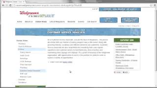 Walgreens Application Online Video