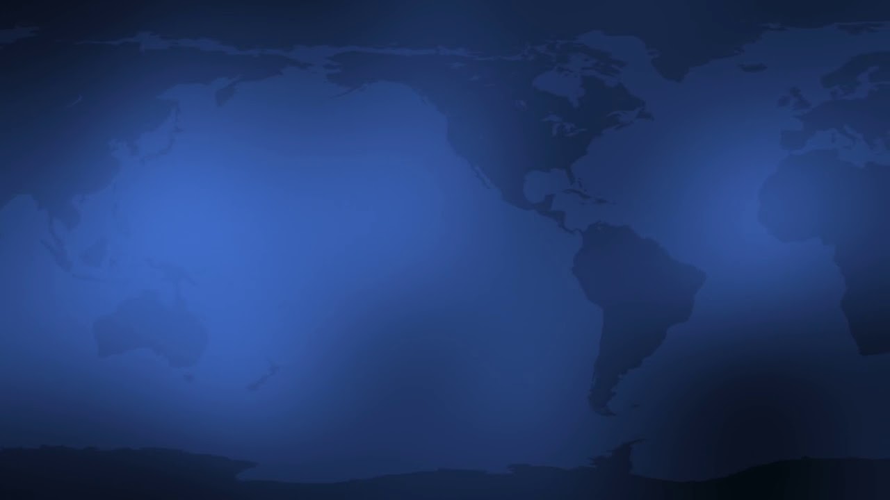 Blue World Map   HD Motion Graphics Background Loop