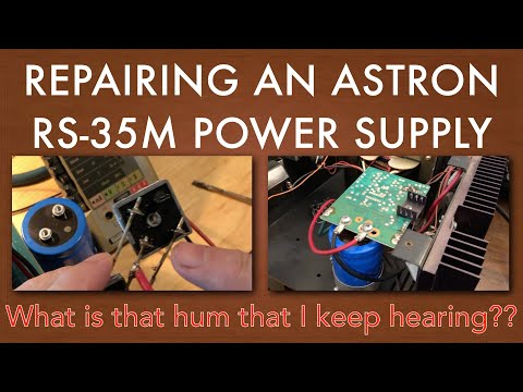 Repairing an Astron RS 35M power supply for HAM radios