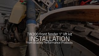 TW200 Fender Lift by Bradley
