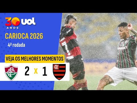 FLUMINENSE VENCE O FLAMENGO, QUE SEGUE NA BERLINDA DO CARIOCA; VEJA OS MELHORES MOMENTOS!