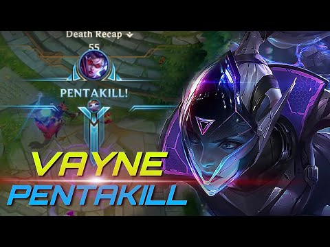 WILD RIFT VAYNE PENTA KILL GAMEPLAY IN SEASON 9 (BUILD AND RUNES)